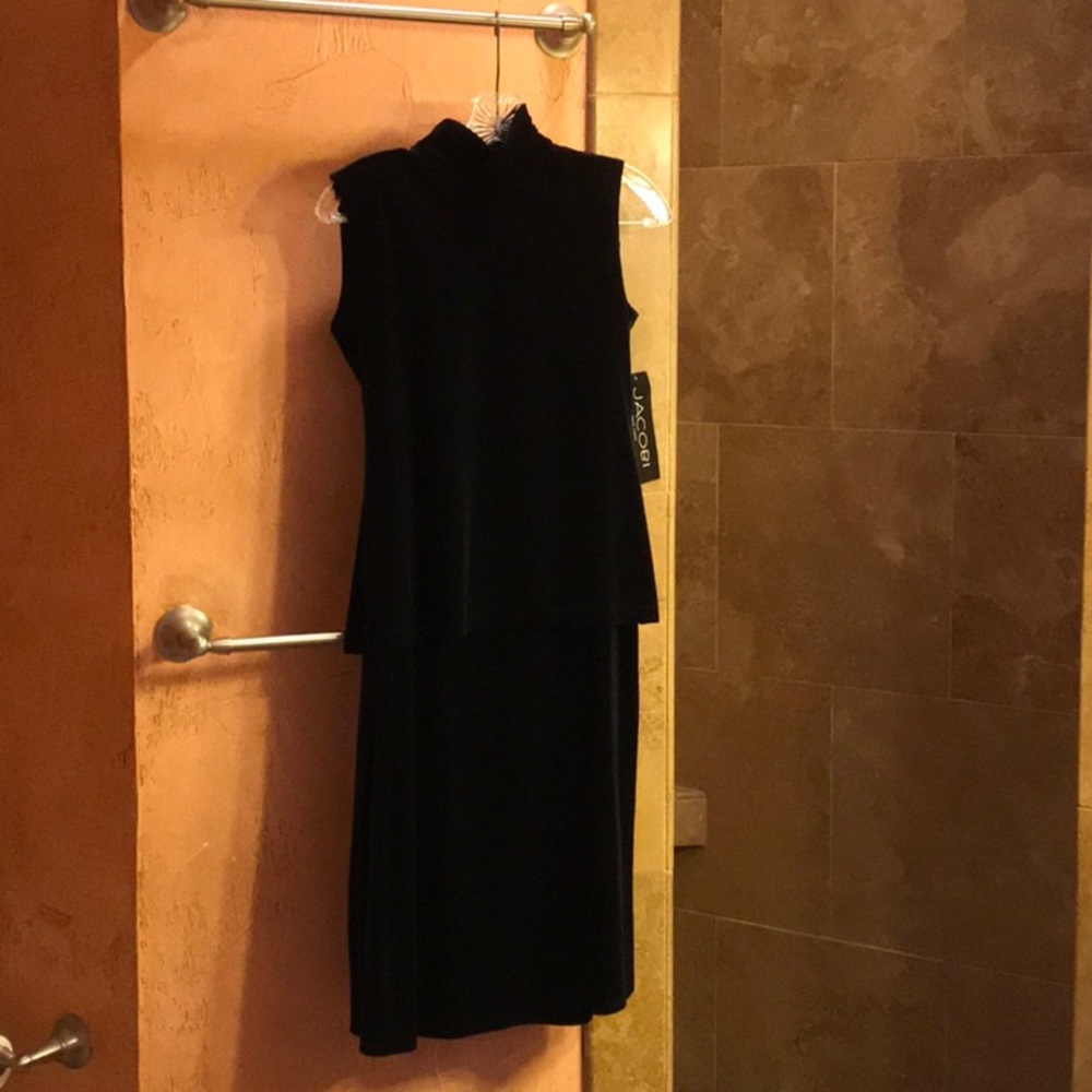 Jacobi 3 piece elegant black velveteen ensemble